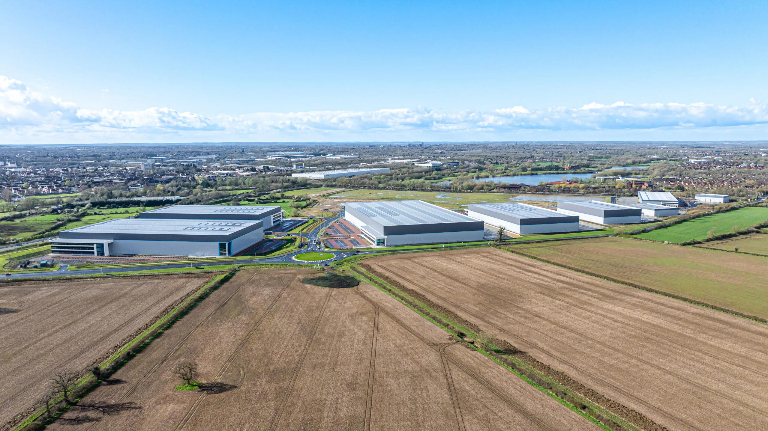 A warehouse in the countryside